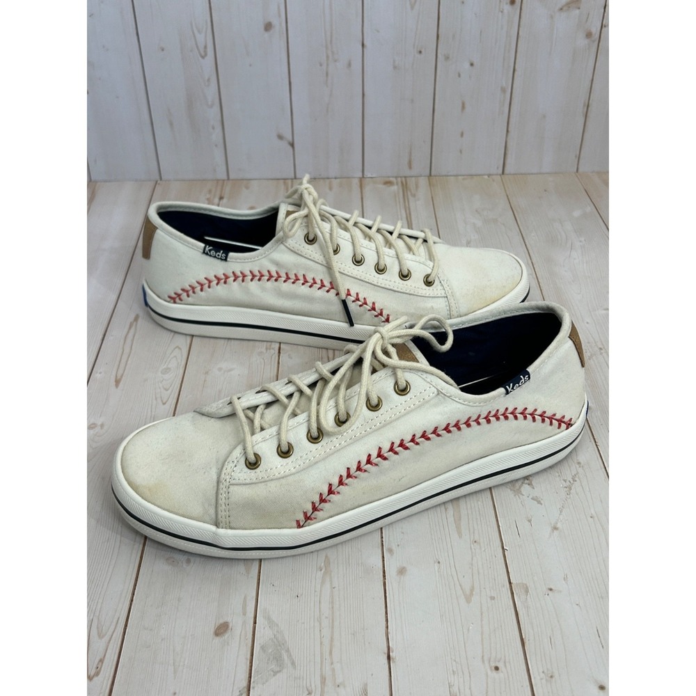Keds Women's Baseball Stitch Champion MLB Pennant Fashion Shoes Size 8.5